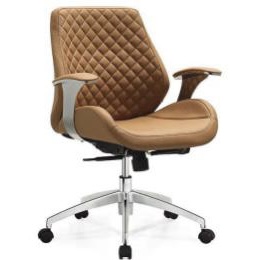 office/customer chair stool brown leather ,height adjustable
